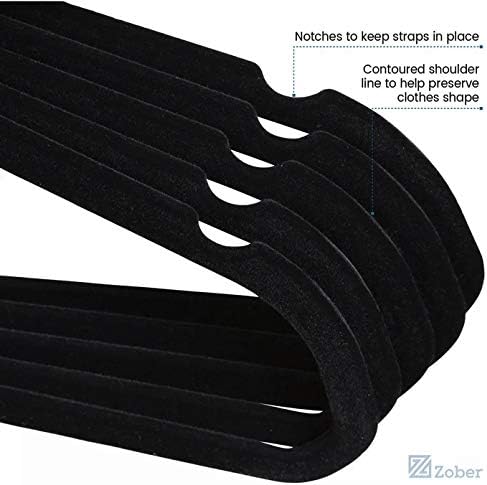 MLA Black Non Slip Velvet Felt Fin Shingers 50 pacote | Tecido Huggable para ter um traje para roupas pesadas calças