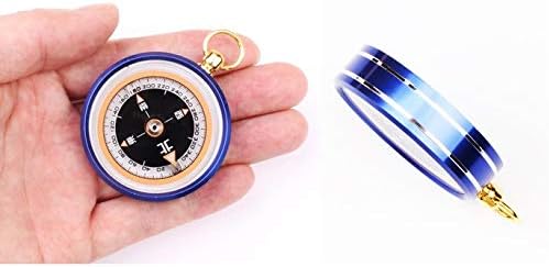 Zhyh Professional Outdoor Compass, Aluminum Lelly Compass, Mini-Função Multifuncional do Tipo de Dial ChainChain