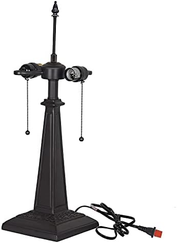 Capulina Tiffany Table Lamp Base Base Substituição, para 16-18 polegadas Altura do poste de abajur 24 polegadas Base