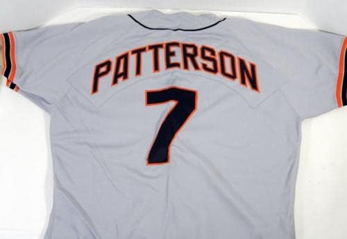 San Francisco Giants John Patterson 7 Jogo emitiu Grey Jersey DP17495 - Jerseys MLB usada para jogo MLB