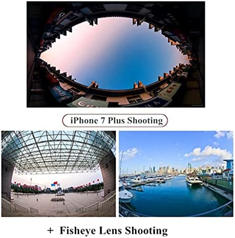 YCFBH Universal 3 em 1 kits de lente da câmera do telefone 210 graus lentes de peixe lente 0,6x Lentes macro de 15x de angular 15x