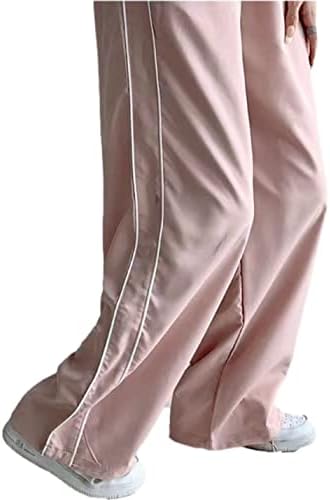 Shebote Womens Palnta de pára -quedas de pernas largas calças folgadas y2k cintura elástica corredor calça calças de rua rastrear