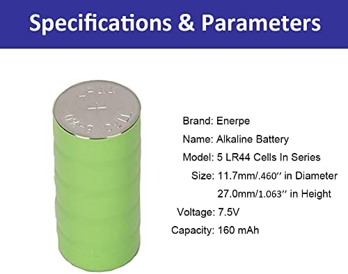 Baterias de substituição Enerpe 7.5V para observação de cachorro, extremo e perímetro teimosos e paradas de animais de