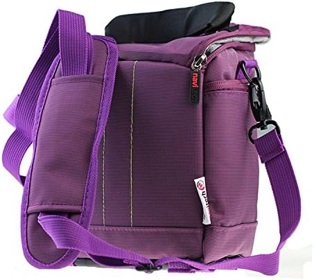 Navitech Purple Protective Portable portátil caixa binocular e bolsa de viagem compatível com o Leica Geovid 8 x 42 r