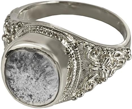 Memorial Gallery 2004bp-12 anel de prata com cremação de platina de vidro transparente jóias de animais de estimação, tamanho