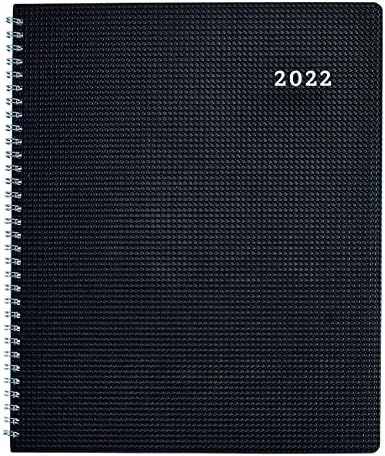 Brownline 2022 Duraflex Monthly Planner, 14 meses, dezembro de 2021 a janeiro de 2023, ligação de dois fios, 8,875 x