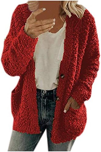 Casacos de inverno, cardigãs clássicos para mulheres de manga longa jaqueta de trabalho de inverno de lã slim lapel colorblock