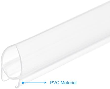 Meccanixity PVC Poster Hanger Rail Poster Strip Barra 50cm/20 polegadas Clear com clipes para pôster, mapa, 4 set