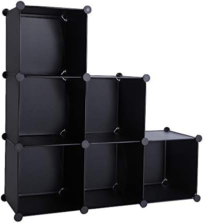 Organizador de armazenamento de cubo Mzqygl, prateleiras de armazenamento de armários de 6 cubos, armário de armário