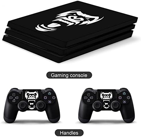 Cabeça Evil Ferocious Gorilla grita adesivos de pele para PS4 Slim PS4 Pro Decalk Sticker Compatível com PS4 Controller