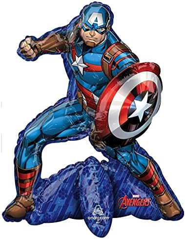 ANAGRAM/MD 26 Vingadores Capitão America America Party Decoration Supplure