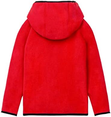 Littlespring meninos meninas meninas full-zip capuz polar jaqueta de lã de roupas externas outono inverno
