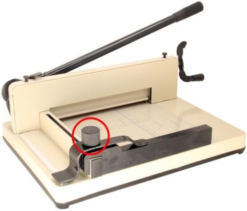 HFS Cutter de papel de guilhotina para serviço pesado -12 '' e 17 '' titular de papel ajuste o botão