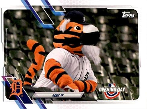 2021 MASCOTS DE ABERTURA DO TOPPS M-6 Pata Detroit Tigers MLB Baseball Trading Card