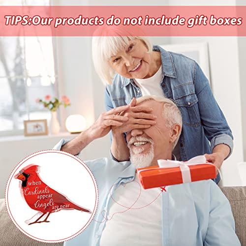 Presentes de pássaros do cardeal vermelho para professores Decoração do escritório em casa dos pais quando os cardeais
