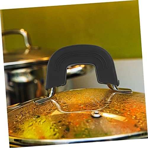 FRCOLOR 4PCS Manuja da panela Conjunto de orelhas de silicone Utensílios de cozinha de silicone Manças de alça para restaurante