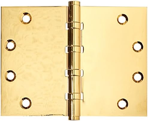 Deltana CSB4560BB Brass sólidas 4 1/2 polegadas x 6 polegadas de canto quadrado dobradiça