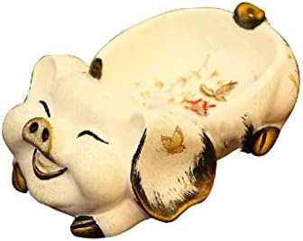 WSZJJ Lucky Pig Ashtray, resina cinzas de personalidade criativa de animais em casa cinzeiro quarto da sala de estar casar presente