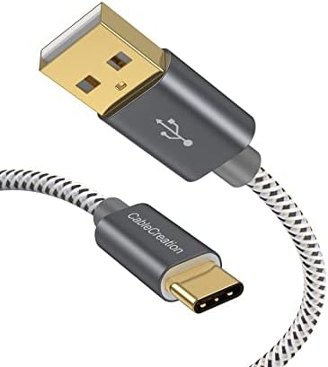 Cablecreation curto Cabo USB C 1,6 pés, USB A a USB C Cabo CABELA USB TO CABELA CABELA CABELO CABELO DE USB DATOS DE 480 MBPS Para