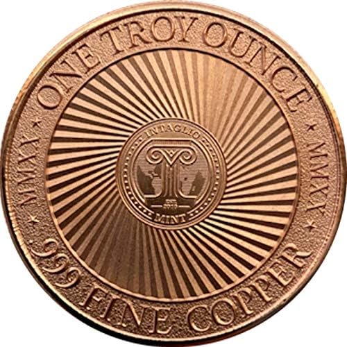 Jig Pro Shop Intaglio Mint Patriótico Militaria Série 1 oz .999 Medalhão puro de cobre