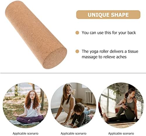 Inoomp Yoga Mat Yoga Mat Yoga Mat Yoga Blocks de ioga Rolo de cortiça traseira ioga Rollinder Rollinder Creative Yoga Training Roller