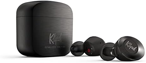 Klipsch T5 II True Wireless Bluetooth 5.0 Earónos em metal com o modo de transparência, microfones de feixe, dicas de orelha de melhor ajuste e 32 horas de duração da bateria em um estojo de carregamento esbelto