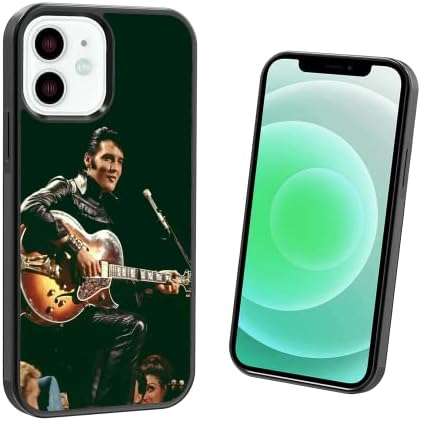 Capa de capa telefônica para iPhone SE 7 8 x xr 11 12 13 14 Plus Mini Pro Max Silicone Elvis Style Shopfrof - Guitar no palco preto