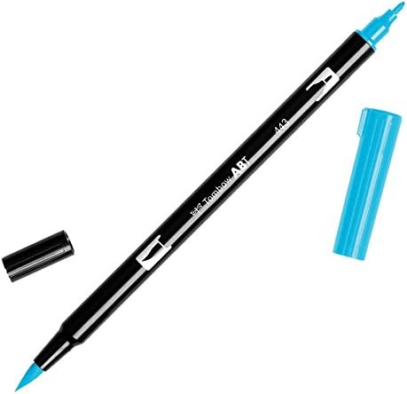 Tombow Dual Brush Pen Art Marker, 443 - Turquesa, 1 pacote