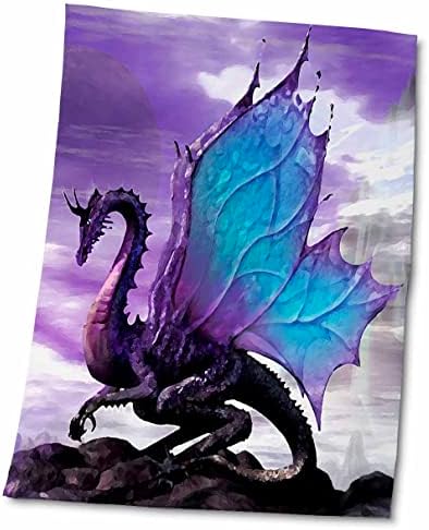 3drose - mítico - dragão de conto de fadas - toalhas
