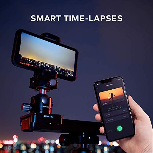 Smartta Slidermini 2 Slider da câmera motorizada. Ultra Smooth e Portable. Controle de botão de aplicativo ou manual.