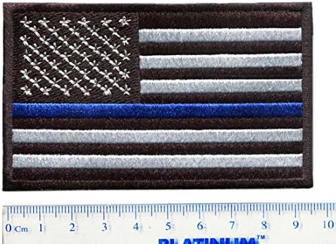 Blue Lives Matter dos EUA Flag Blm Camisa Patch 10cm - Patch de jaqueta - Hat Patch - Patches de saco