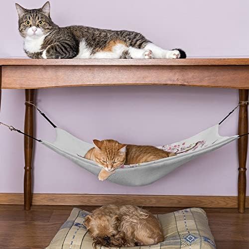 Pavilhão de cama de gato Flores de pet gaiola de pet hammock leito de suspensão respirável para gatinho filhote de coelho