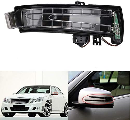 Lâmpada de lâmpada de lâmpada de lâmpada indicadora de luz do espelho do espelho do carro Emiaoto para W204 W212 W221 Mirror da porta