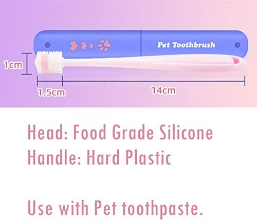 Kitipcoo gatos macios escova de dentes 360 graus Seguro e eficiente de dentes profundos Holoque de dentes de silicone