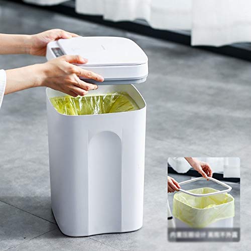 Wenlii Lixo inteligente pode sensor automático de lixo de lixo de lixo de lixo elétrico de lixo de lixo para o banheiro da cozinha lixo