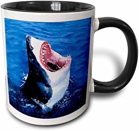 3drose tubarks - Ótimo tubarão branco - canecas