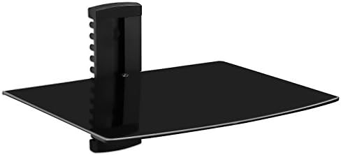 MONTAGEM! Suporte de prateleira montado na parede flutuante Stand para receptor AV, componente, caixa de cabo, PlayStation4,