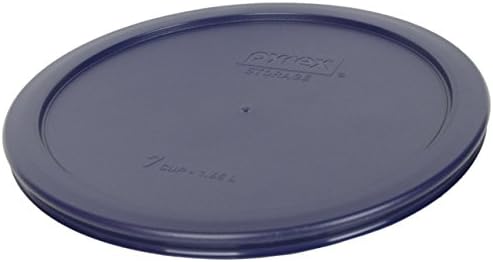 Pacote Pyrex-4 itens: 7402-PC 6/7 xícara de tampas de armazenamento de alimentos de plástico azul