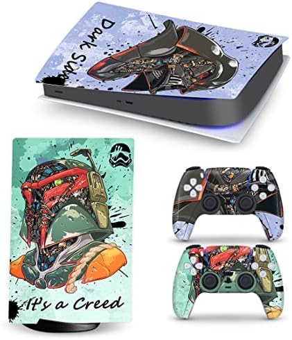 PS5 Skin Digital Edition Console e controlador Mecha Art Designer Skins Cobra envolventes para PlayStation 5 Digital