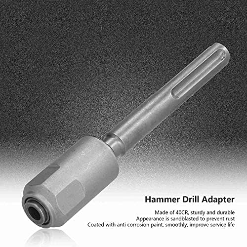 Adaptador de perfuração Fafeicy Hammer, 40CR Adaptador rápido de haste de areia de areia 40cr, aplicado a todos os bits de perfuração