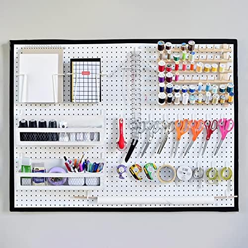 Ganchos de pegboard 100pcs, jandes de forma J ganchos de pegboard para pegboard de 1/4 , acessórios de plástico de pegboard, giga de placa de pegada Gancos de variedade para organizador de armazenamento de ferramentas para garagem, supermercado, sala de artesanato, jóias suspensas