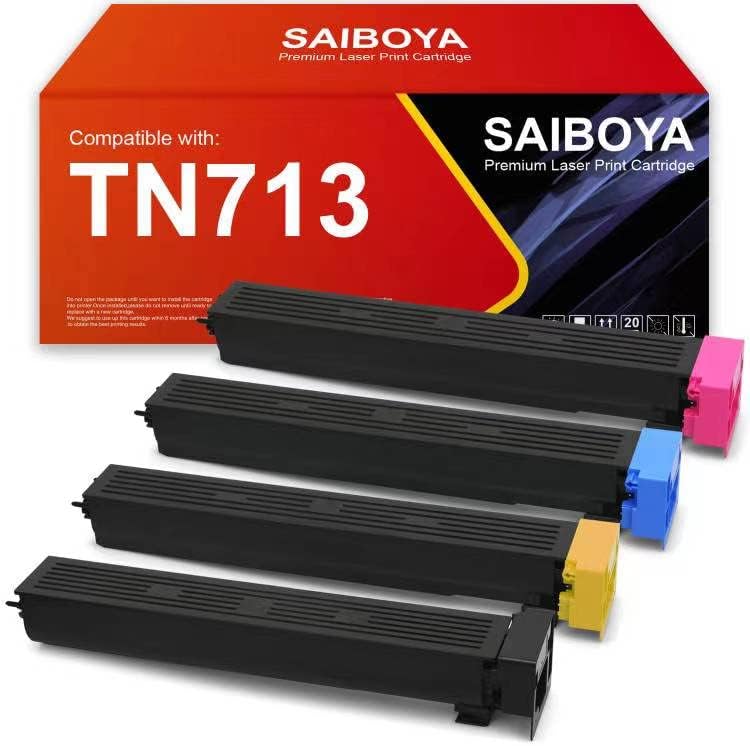 SAIBOYA Remanufaturou alta capacidade TN713/TN-713 Substituição do cartucho de toner para Konica Minolta Bizhub C659 C759 Impressoras