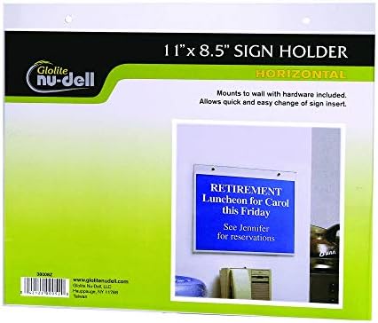 NU-Dell 11 x 8,5 Horizontal Mount Mount Signal, Limpo