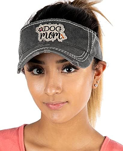 Funky Junque Womens Baseball Cap High Ponytail Bun Half Visor Ajustável Chapéu Atlético