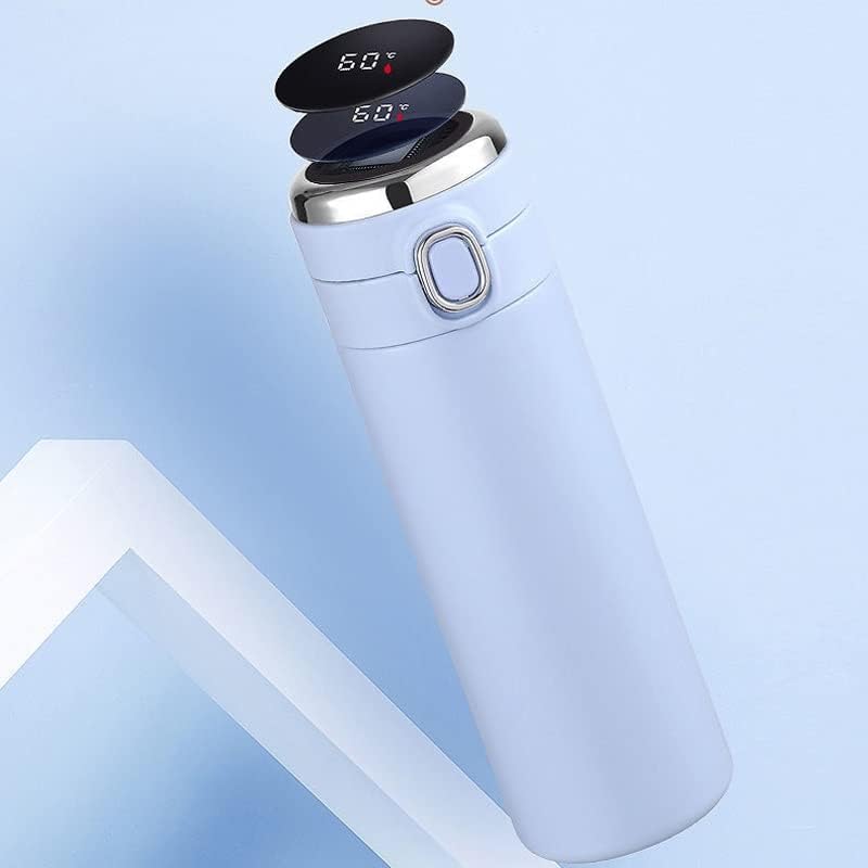 N/A Creative Pea Smart Isolate Bottle Bottle Stainless Aço Digital Thermo Mug Masculino e Feminino Student Portable Cup