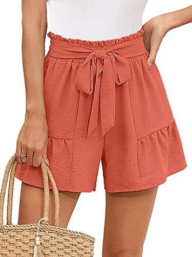 Heymoments shorts de perna larga feminina sem bolsos