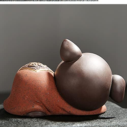 Dekika Modern Ceramic Crafts Decoração, estatuetas colecionáveis, Lucky Pig Pet Decoration Tea Cute Pet