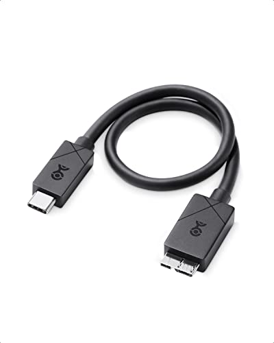 Matters de cabo [projetado para superfície] Cabo USB-C para USB Micro-B em preto-1,5 pés / 0,45m