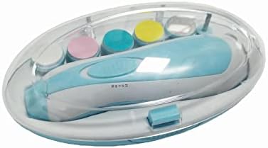 Arquivador de unhas de bebê e aparas de unhas de bebê com kit de aparador de unhas elétricas de conjunto de luzes para o arquivo de unhas para grossa