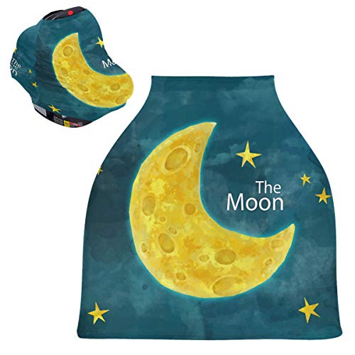 Aquarelas estrelas da lua Capas de assento de bebê - UNISSISEX CABER DO BEBIDO CAPA DE CAPAÇÃO DE Cadeira alta Carrinho de compras,